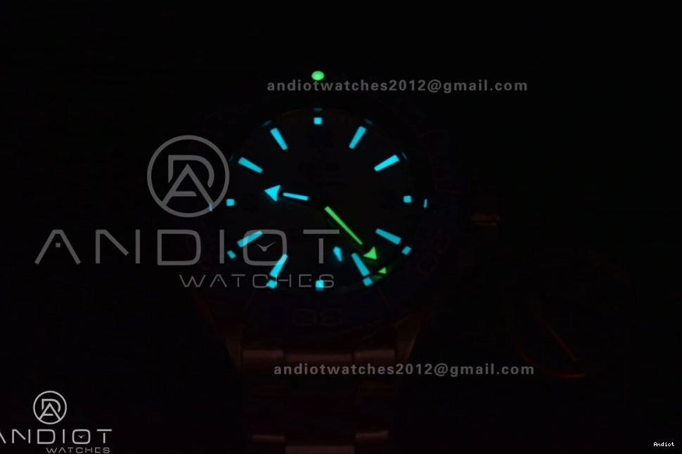 Blue Seamaster White on TF A2824 Dial 1:1 Deep Ultra 6000M Ceramic Bezel Black Strap Best Rubber Edition SS 1221